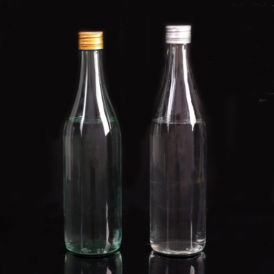 500ml Drinking Beverage Bottles Glass Food Packaging with Lids 