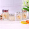 KDG Glassware Hexagonal Honey Jar Bird Nest Jar Food Jars