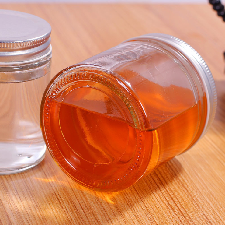 Customized Flint Glassware 100ml 180ml 280ml 380ml Glass Pudding Jar Cookie Jam Packaging Jars