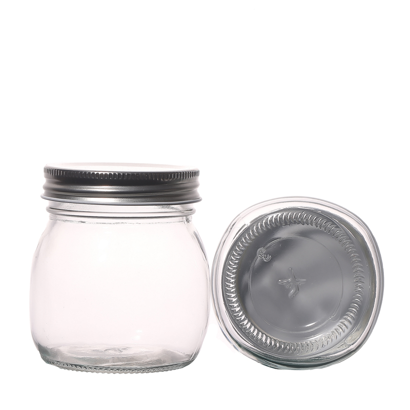 Custom Packaging Glass Mason Jar Square Shape Food Storage Jars