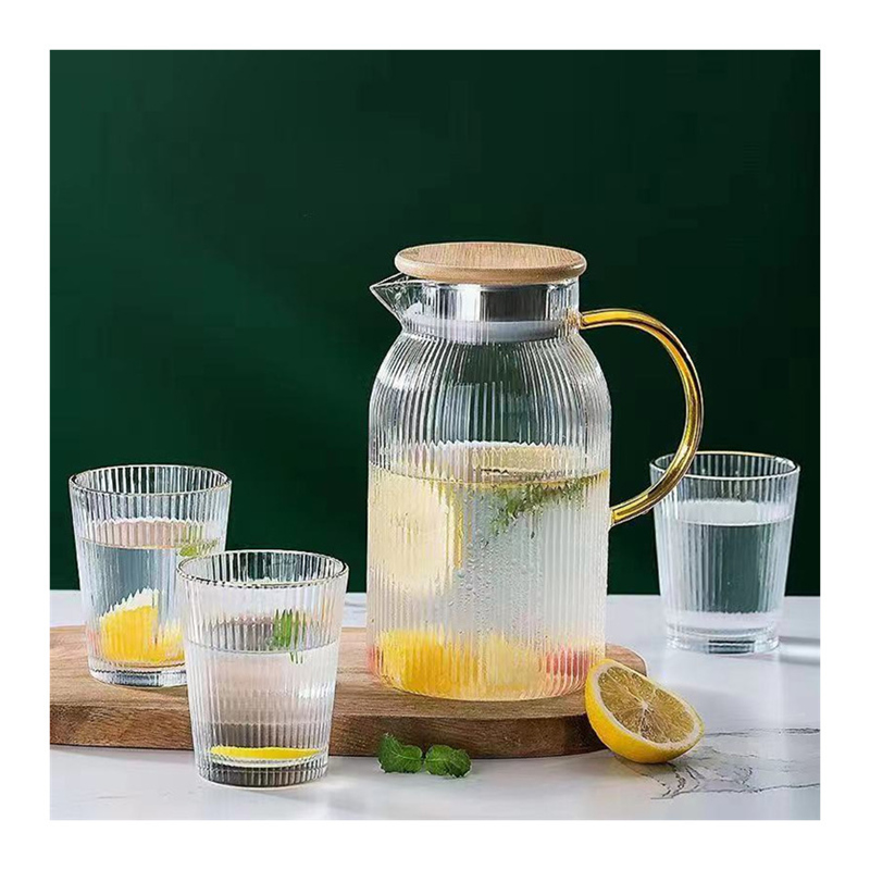 1.5 liter Large Capacity Water Glass Pitchers Drinking Water Kettle