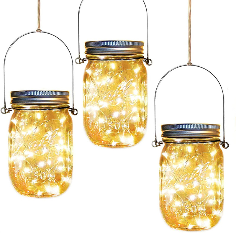 Waterproof Mason Jar Style LED Garden Lights Festival Decoration - Buy