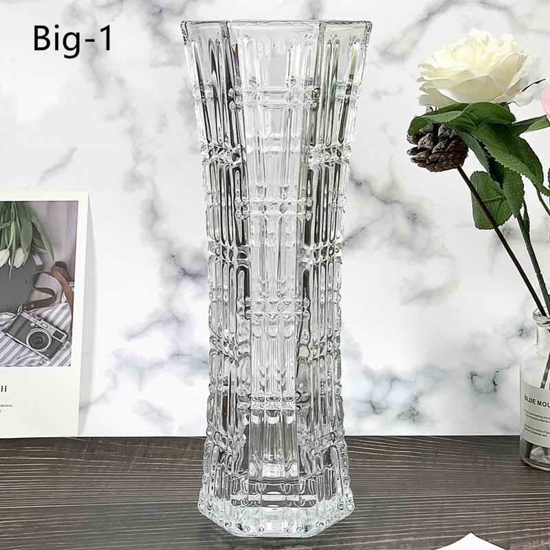 Customized Big Vase Nordic Clear Glass Vase For Christmas Decoration