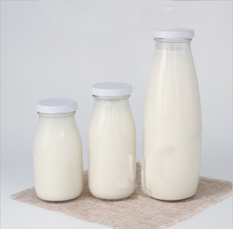 500ml Round Glass Milk Bottles Beverage Milk Packaging - Buy 250ml ...