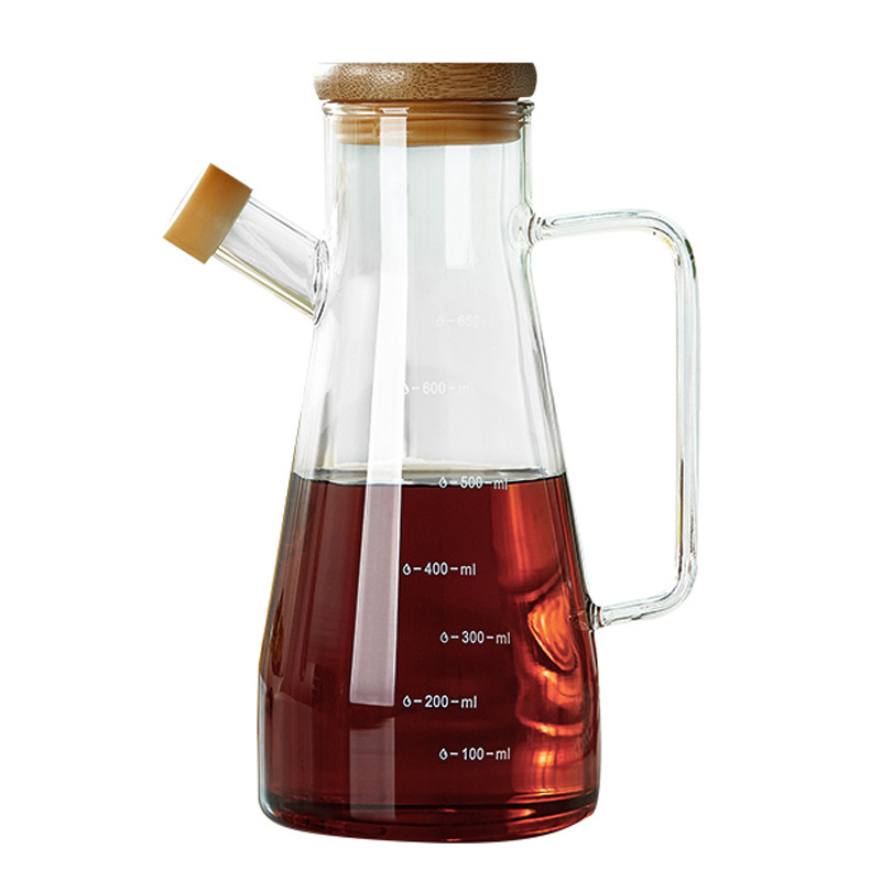 900ml Edible Oil Packaging Borosilicate Glass Oil Pot